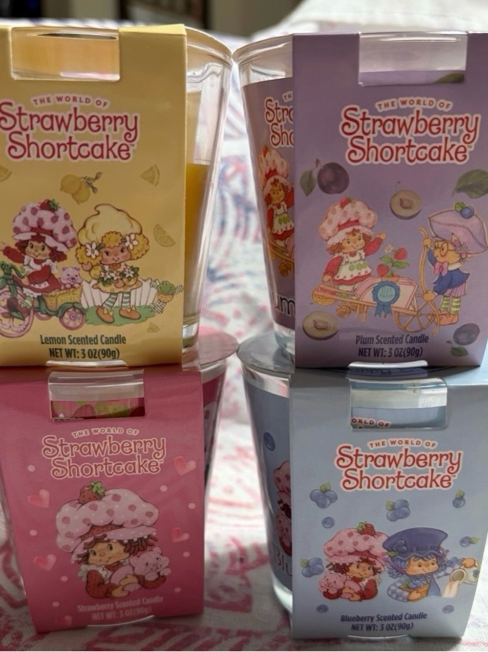 Strawberry Shortcake Candle 4pc Set